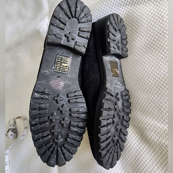 Jack Rogers Suede Leather Chelsea Black Ankle Boots - Picture 10 of 14